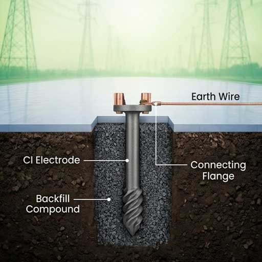 CI Earthing Electrode and CI Earthing Pipe Supplier in Surat