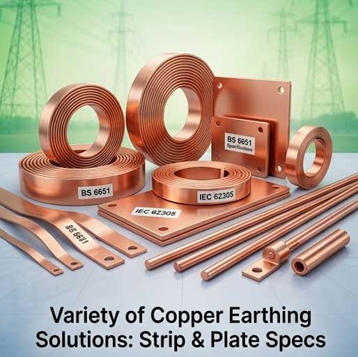 Copper Earthing Strip and Plate Supplier in Vapi
