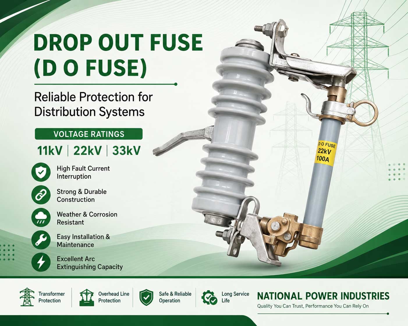 Drop Out Fuse (D O Fuse) Drop Out Fuse (D O Fuse) in Vadodara, Surat, Vapi, Valsad