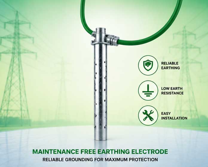 Maintenance free earthing electrode in Valsad