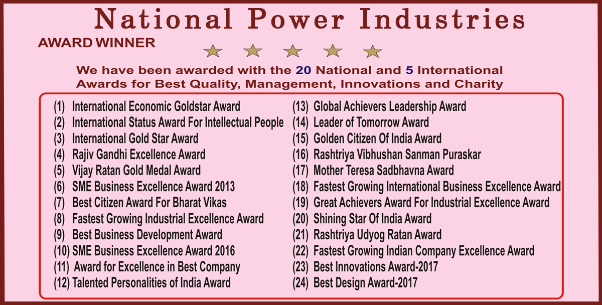 National Power Industries National Power Industries Products List