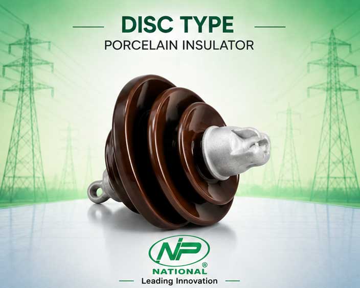 Disc Type Porcelain Insulator Manufacturer in Surat