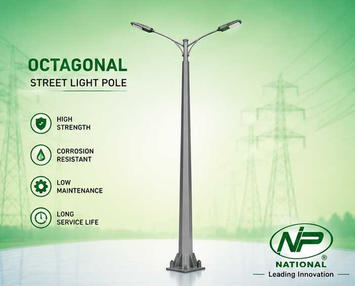 Octagonal Street Light Pole In Vapi